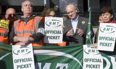 Il segretario generale del sindacato RMT Mick Lynch è diventato famoso in tutto il Regno Unito durante lo sciopero. Foto: RMT.