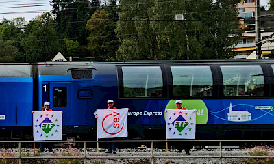Il 27 settembre 2021 il SEV accoglie a Sciaffusa il Connecting Europe Express.