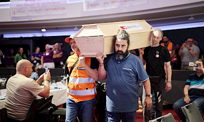 Funerale simbolico di FFS Cargo al Congresso SEV del 12/13 giugno: un incubo che speriamo non si avveri.